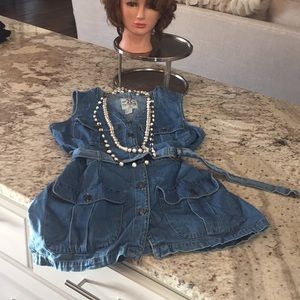 Studio wear great blue jean vest